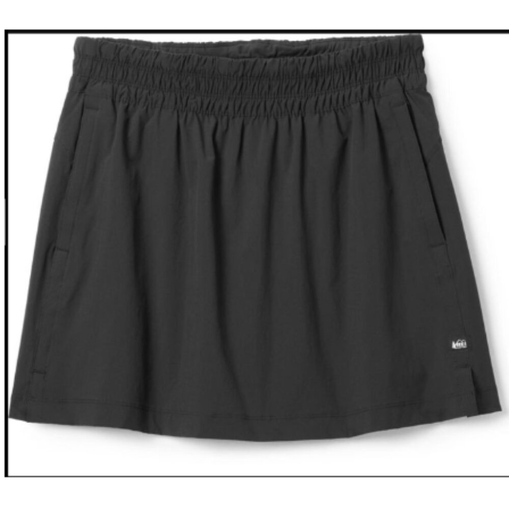 REI Co-Op Active Pursuits Skort Size Small Black Skirt Summer Outdoors Pockets - Picture 1 of 11